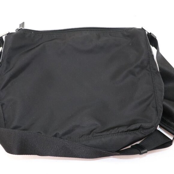Prada Re-Nylon Messenger Bag Crossbody Unisex 1BC421 - Black - Picture 8 of 15